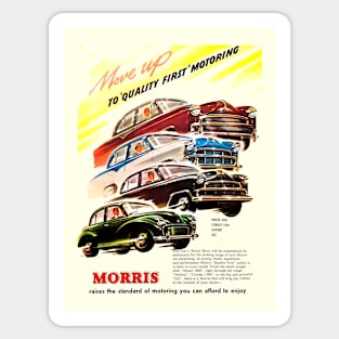 MORRIS CARS - 1950s ad Sticker